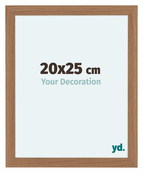 Como MDF Cadre Photo 20x25cm Noyer Clair De Face Mesure | Yourdecoration.fr