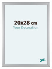 Como MDF Cadre Photo 20x28cm Argent Mat De Face Mesure | Yourdecoration.fr