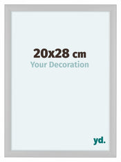 Como MDF Cadre Photo 20x28cm Blanc Brillant De Face Mesure | Yourdecoration.fr