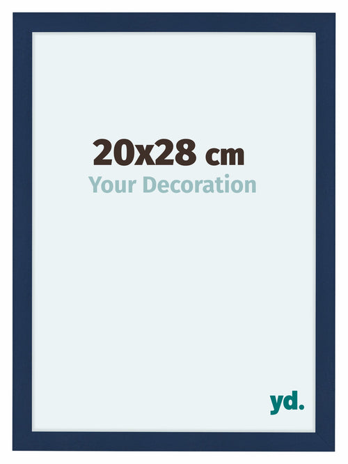 Como MDF Cadre Photo 20x28cm Bleu Fonce Patine De Face Mesure | Yourdecoration.fr