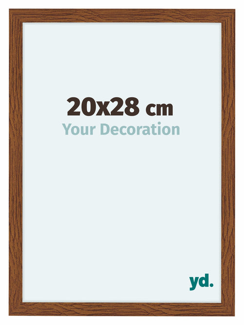 Como MDF Cadre Photo 20x28cm Chene Rustique De Face Mesure | Yourdecoration.fr