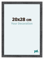 Como MDF Cadre Photo 20x28cm Gris Patine De Face Mesure | Yourdecoration.fr