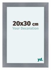 Como MDF Cadre Photo 20x30cm Aluminium Brosse De Face Mesure | Yourdecoration.fr