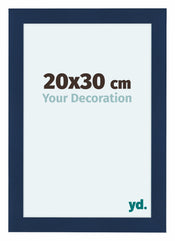 Como MDF Cadre Photo 20x30cm Bleu Fonce Patine De Face Mesure | Yourdecoration.fr