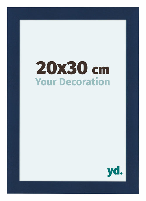 Como MDF Cadre Photo 20x30cm Bleu Fonce Patine De Face Mesure | Yourdecoration.fr