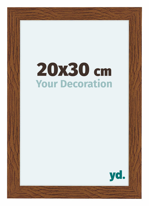 Como MDF Cadre Photo 20x30cm Chene Rustique De Face Mesure | Yourdecoration.fr