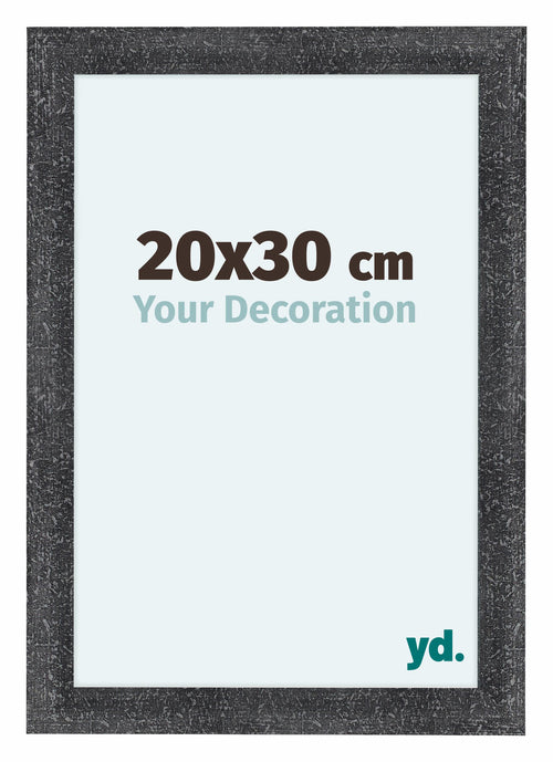 Como MDF Cadre Photo 20x30cm Gris Patine De Face Mesure | Yourdecoration.fr