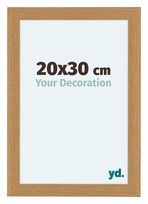 Como MDF Cadre Photo 20x30cm Hetre De Face Mesure | Yourdecoration.fr