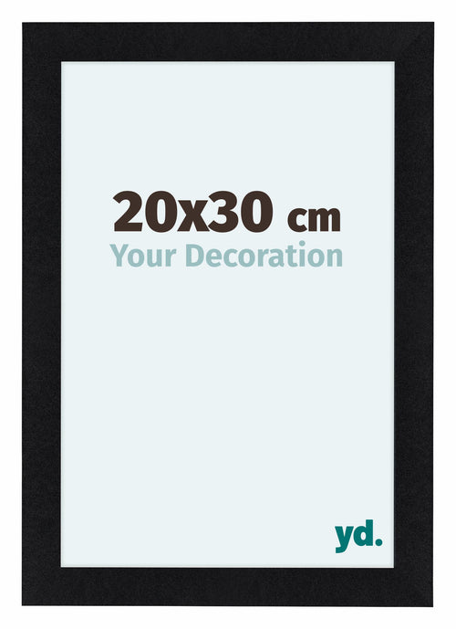 Como MDF Cadre Photo 20x30cm Noir Mat De Face Mesure | Yourdecoration.fr