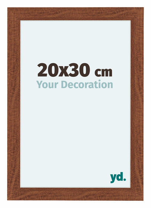 Como MDF Cadre Photo 20x30cm Noyer De Face Mesure | Yourdecoration.fr