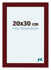 Como MDF Cadre Photo 20x30cm Vin Rouge Patine De Face Mesure | Yourdecoration.fr