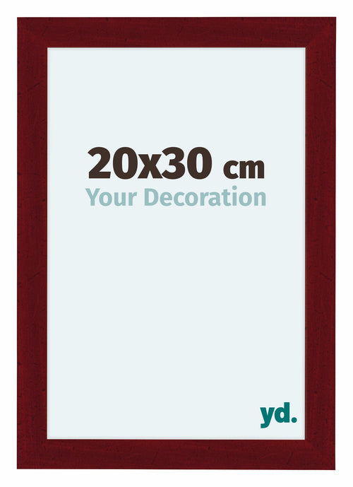 Como MDF Cadre Photo 20x30cm Vin Rouge Patine De Face Mesure | Yourdecoration.fr