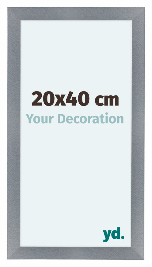 Como MDF Cadre Photo 20x40cm Aluminium Brosse De Face Mesure | Yourdecoration.fr