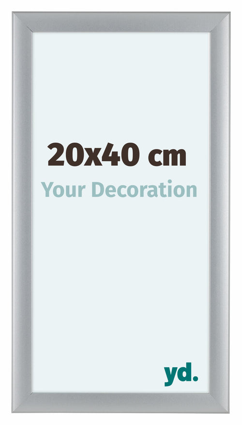 Como MDF Cadre Photo 20x40cm Argent Mat De Face Mesure | Yourdecoration.fr