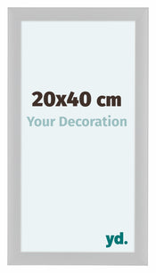 Como MDF Cadre Photo 20x40cm Blanc Brillant De Face Mesure | Yourdecoration.fr