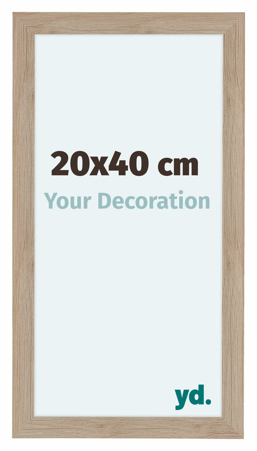 Como MDF Cadre Photo 20x40cm Chene Clair De Face Mesure | Yourdecoration.fr