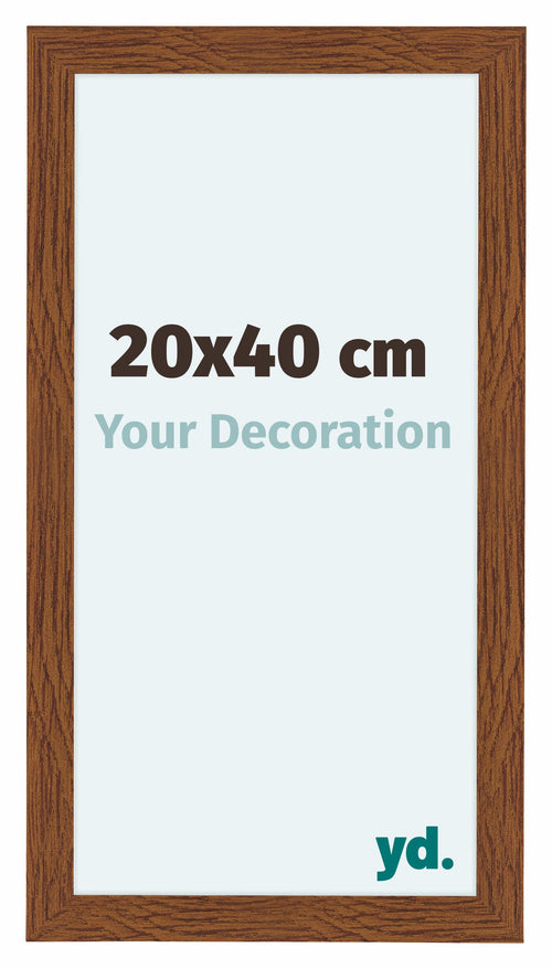 Como MDF Cadre Photo 20x40cm Chene Rustique De Face Mesure | Yourdecoration.fr