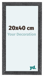 Como MDF Cadre Photo 20x40cm Gris Patine De Face Mesure | Yourdecoration.fr