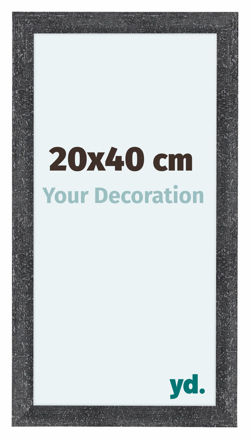 Como MDF Cadre Photo 20x40cm Gris Patine De Face Mesure | Yourdecoration.fr