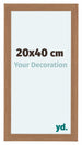 Como MDF Cadre Photo 20x40cm Noyer Clair De Face Mesure | Yourdecoration.fr