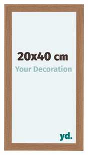 Como MDF Cadre Photo 20x40cm Noyer Clair De Face Mesure | Yourdecoration.fr