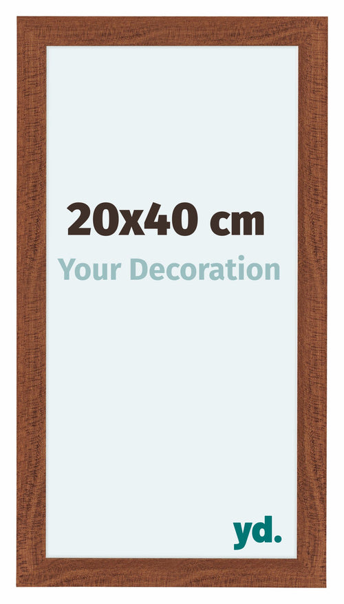 Como MDF Cadre Photo 20x40cm Noyer De Face Mesure | Yourdecoration.fr