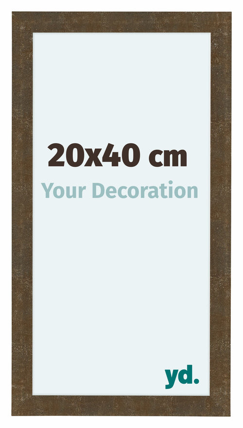 Como MDF Cadre Photo 20x40cm Or Antique De Face Mesure | Yourdecoration.fr