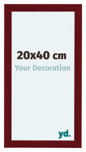 Como MDF Cadre Photo 20x40cm Vin Rouge Patine De Face Mesure | Yourdecoration.fr