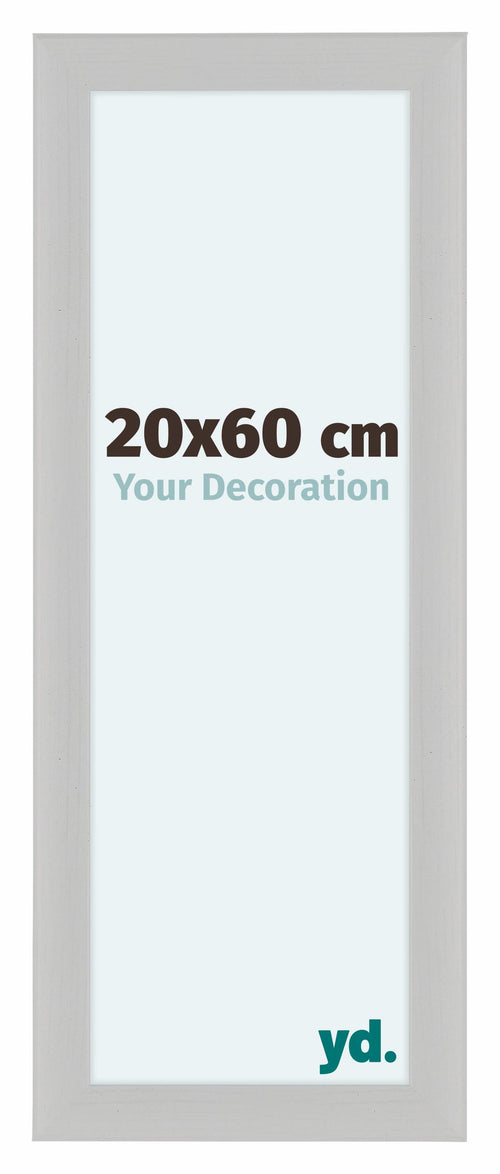 Como MDF Cadre Photo 20x60cm Blanc Grain de Bois De Face Mesure | Yourdecoration.fr