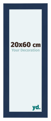 Como MDF Cadre Photo 20x60cm Bleu Fonce Patine De Face Mesure | Yourdecoration.fr