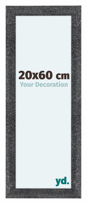 Como MDF Cadre Photo 20x60cm Gris Patine De Face Mesure | Yourdecoration.fr