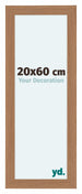 Como MDF Cadre Photo 20x60cm Noyer Clair De Face Mesure | Yourdecoration.fr