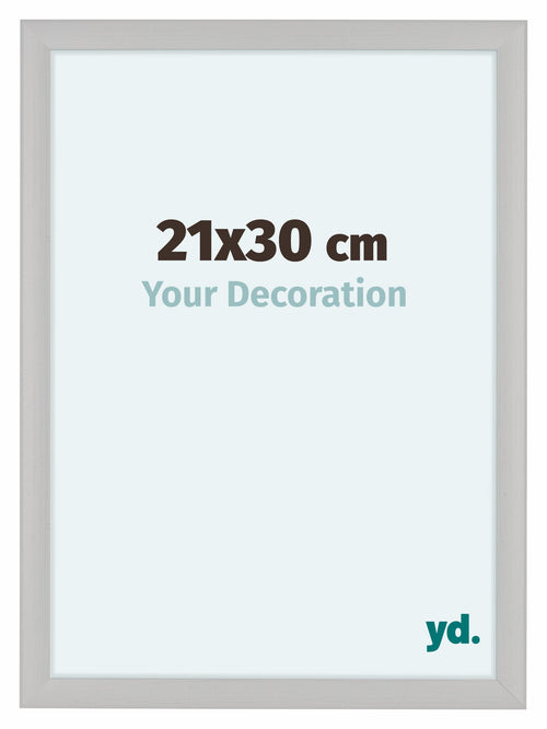 Como MDF Cadre Photo 21x30cm Blanc Grain de Bois De Face Mesure | Yourdecoration.fr