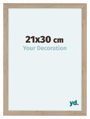 Como MDF Cadre Photo 21x30cm Chene Clair De Face Mesure | Yourdecoration.fr