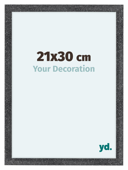 Como MDF Cadre Photo 21x30cm Gris Patine De Face Mesure | Yourdecoration.fr