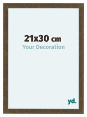 Como MDF Cadre Photo 21x30cm Or Antique De Face Mesure | Yourdecoration.fr