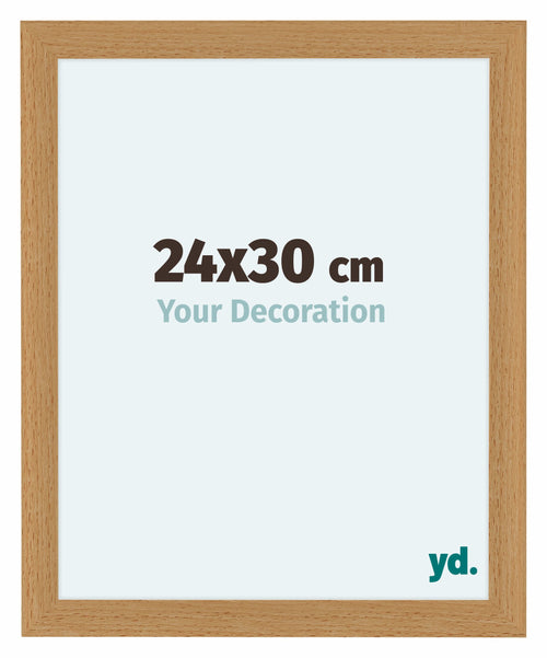 Como MDF Cadre Photo 24x30cm Hetre De Face Mesure | Yourdecoration.fr