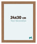 Como MDF Cadre Photo 24x30cm Noyer Clair De Face Mesure | Yourdecoration.fr