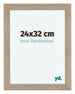 Como MDF Cadre Photo 24x32cm Chene Clair De Face Mesure | Yourdecoration.fr