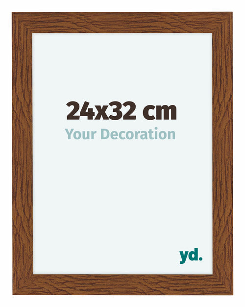 Como MDF Cadre Photo 24x32cm Chene Rustique De Face Mesure | Yourdecoration.fr