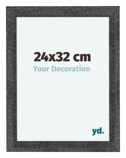 Como MDF Cadre Photo 24x32cm Gris Patine De Face Mesure | Yourdecoration.fr