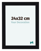 Como MDF Cadre Photo 24x32cm Noir Brillant De Face Mesure | Yourdecoration.fr