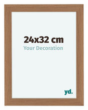 Como MDF Cadre Photo 24x32cm Noyer Clair De Face Mesure | Yourdecoration.fr