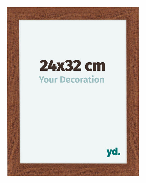 Como MDF Cadre Photo 24x32cm Noyer De Face Mesure | Yourdecoration.fr