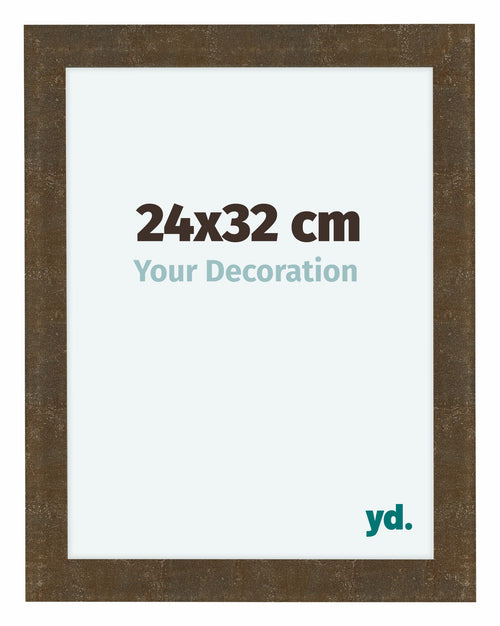 Como MDF Cadre Photo 24x32cm Or Antique De Face Mesure | Yourdecoration.fr