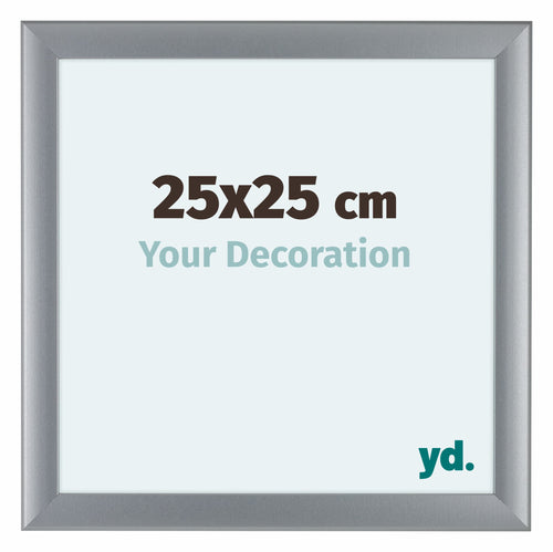 Como MDF Cadre Photo 25x25cm Argent Mat De Face Mesure | Yourdecoration.fr