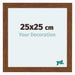 Como MDF Cadre Photo 25x25cm Chene Rustique De Face Mesure | Yourdecoration.fr