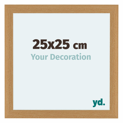 Como MDF Cadre Photo 25x25cm Hetre De Face Mesure | Yourdecoration.fr