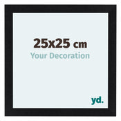 Como MDF Cadre Photo 25x25cm Noir Mat De Face Mesure | Yourdecoration.fr