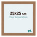 Como MDF Cadre Photo 25x25cm Noyer Clair De Face Mesure | Yourdecoration.fr